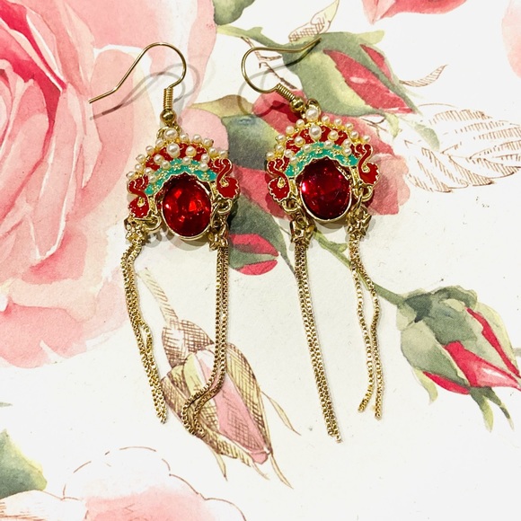 NWT Chinese style earrings - Picture 4 of 4